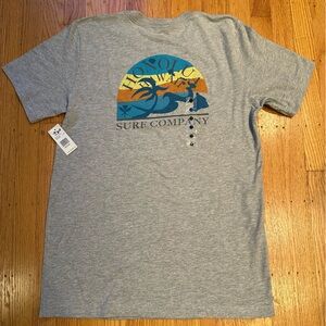 Honolua Gray‎ t-shirt with Surf Graphic